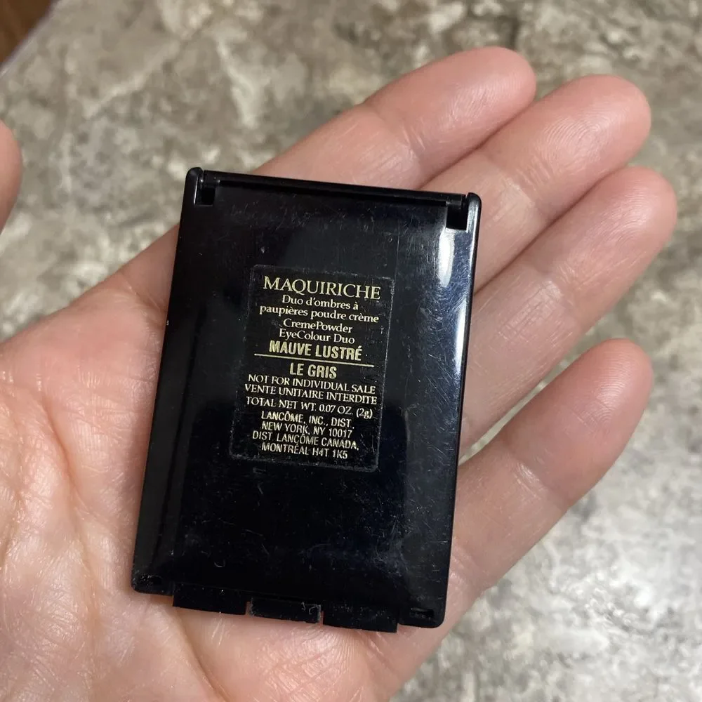 Lancome Maquiriche‎ Creme Powder Eye Colour Duo Mauve Lustré / Le Gris READ